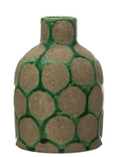 Load image into Gallery viewer, Terra-cotta Vase with Wax Relief Dots
