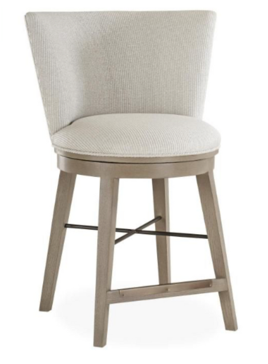4389-51SW Swivel Counter Stool - Crypton Oasis Ecru