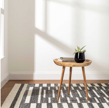 Load image into Gallery viewer, Heights Charcoal Woven Wool Rug
