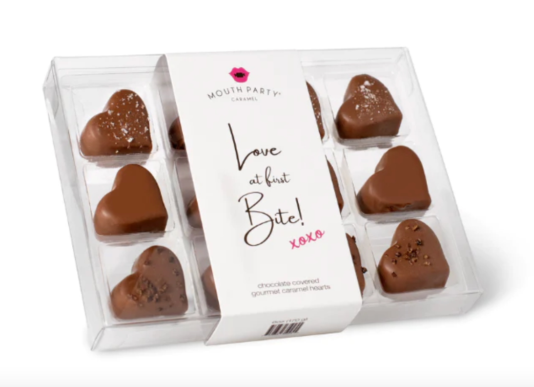 Valentine's Day Caramel Hearts