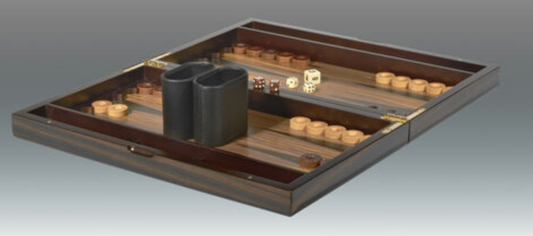 Ebony Backgammon Set