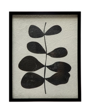 Load image into Gallery viewer, Wood Framed Glass Wall Décor with Abstract Botanical
