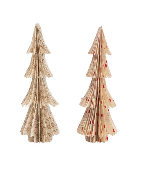 Handmade Recycled Paper Folding Honeycomb Tree with Pattern