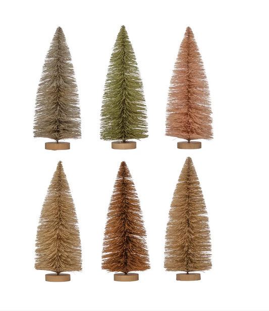 9" Sisal Bottle Brush Tree