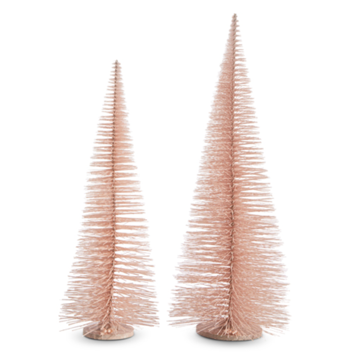 39" PINK BOTTLE BRUSH TREES