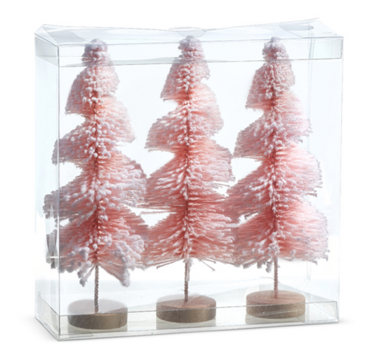 9" PINK BOTTLE BRUSH TREES