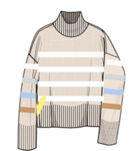 Load image into Gallery viewer, Marlow Mock Neck Striped
