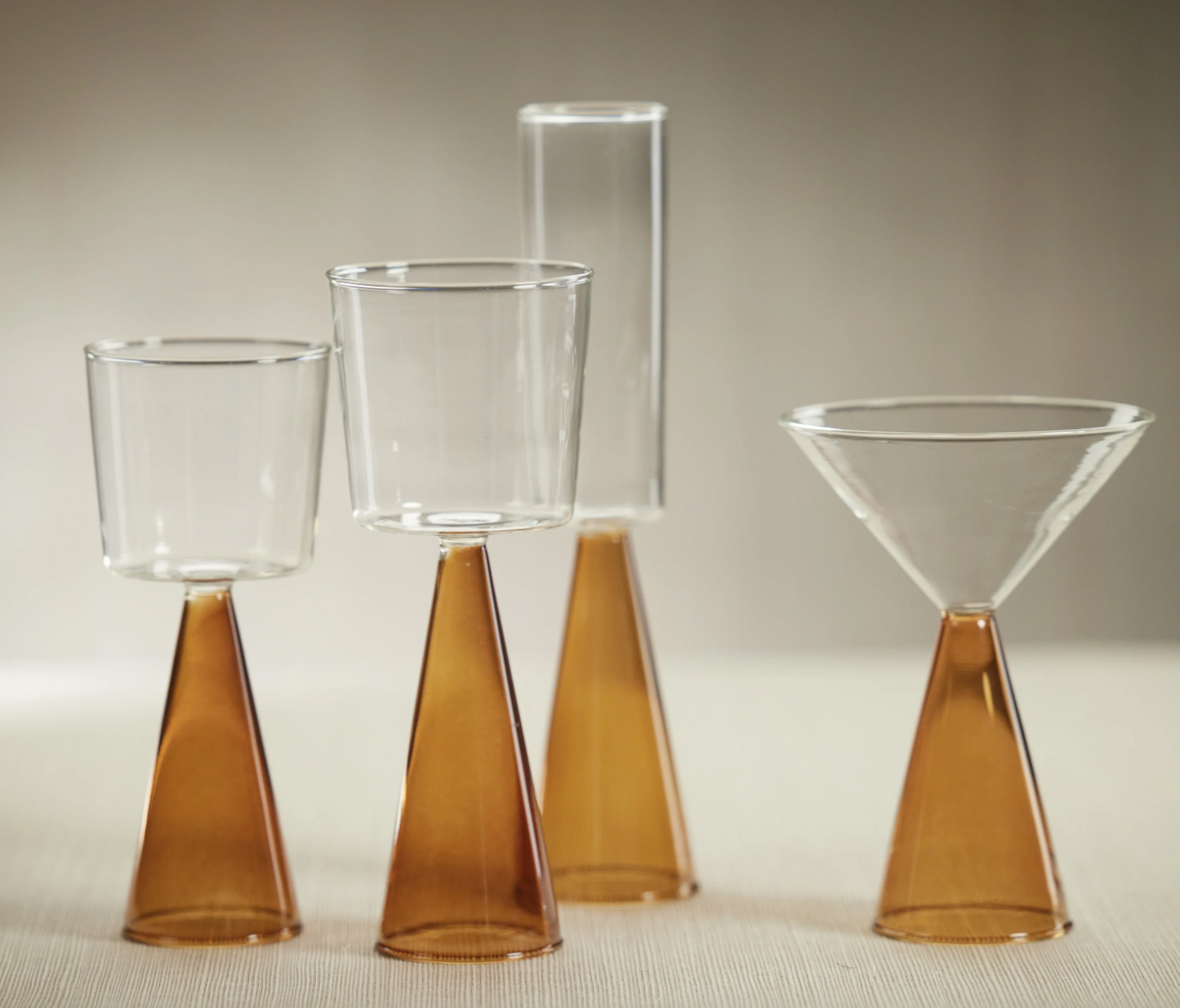 Veneto Glassware Amber Collection