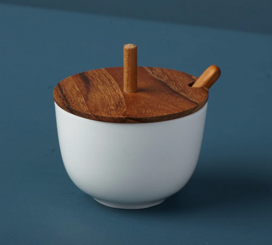 Pinch Pot Cellar and Spoon Set