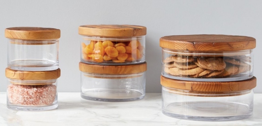 Wood Top Canister