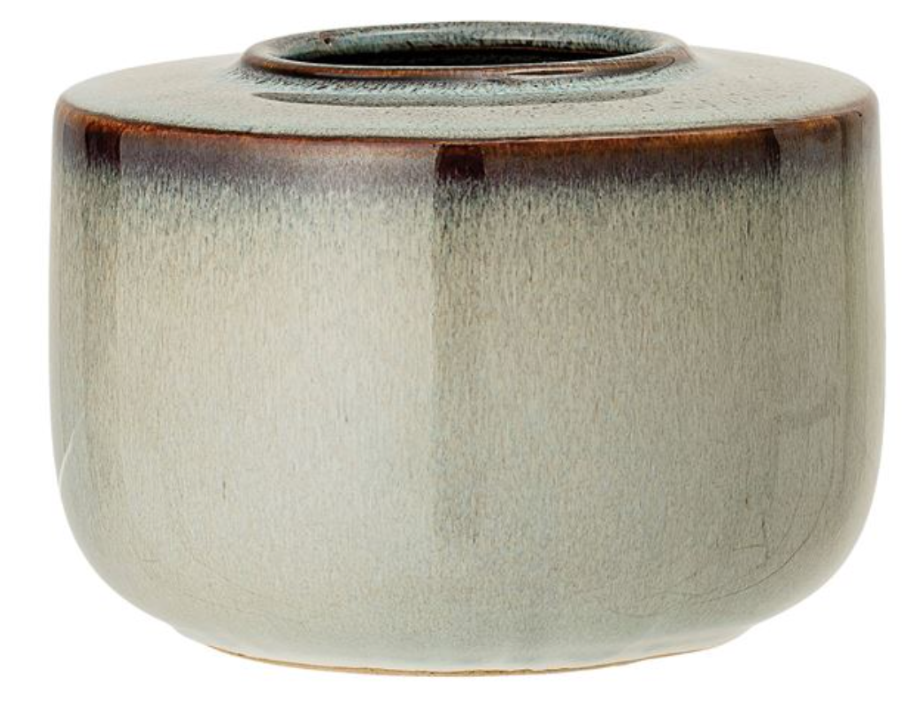 Round Stoneware Vase