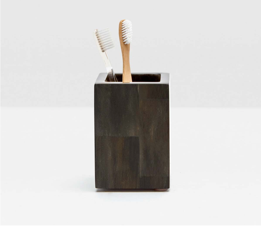 Arles Dark Faux Horn Bathroom Accessories