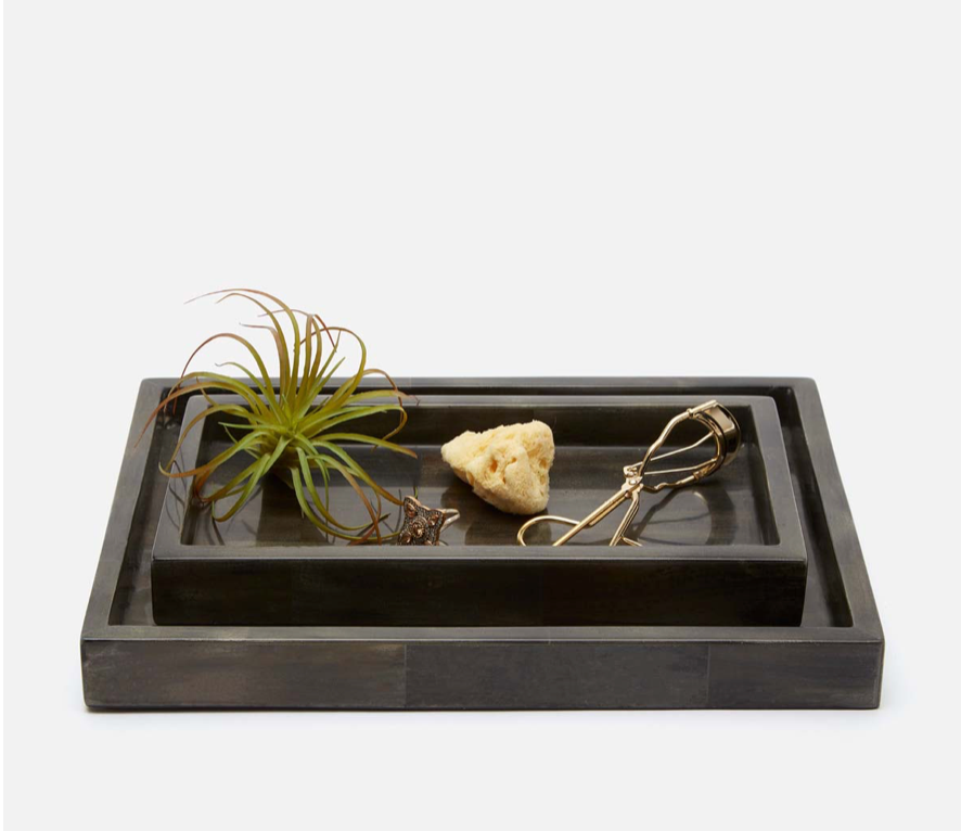 Arles Dark Faux Horn Bathroom Accessories