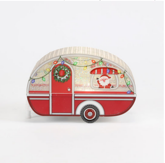 Santa Camper Water Scene