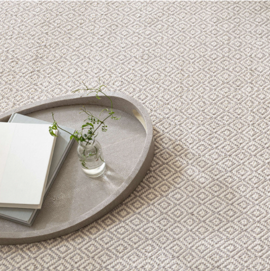 Lattice Woven Cotton Rug