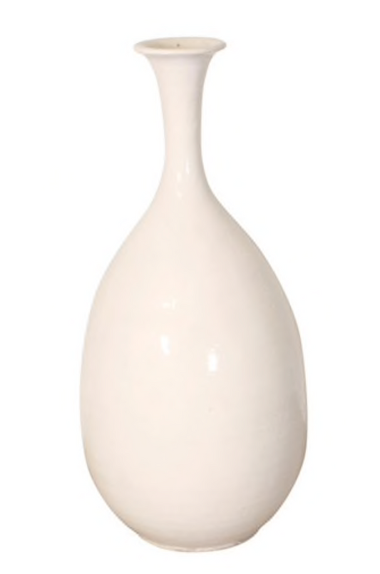 Vintage White Ceramic Vase