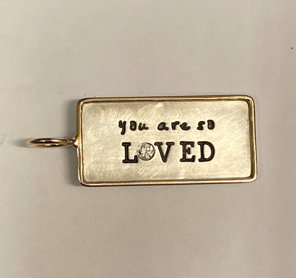 You Are So Loved Silver ID Tag