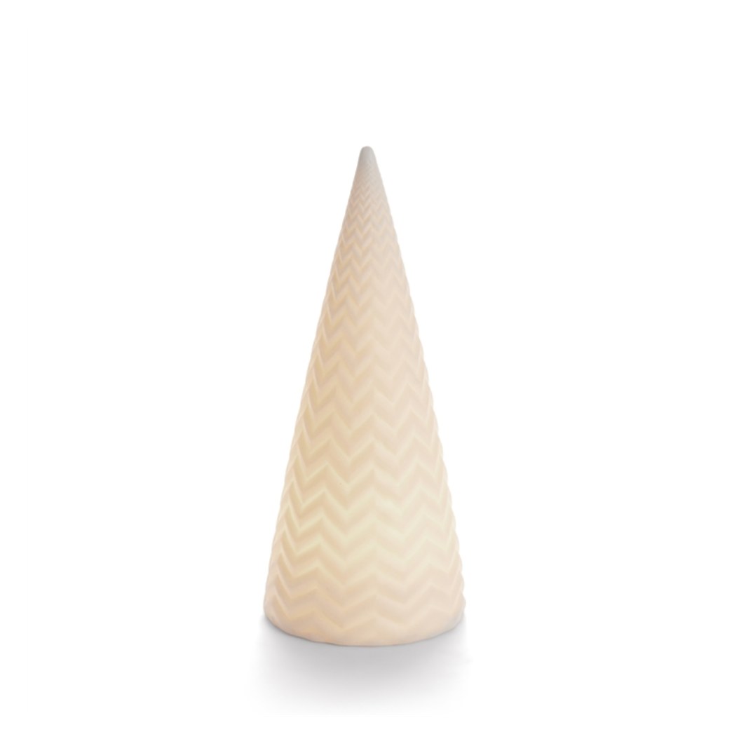 Lighted Chevron Trees