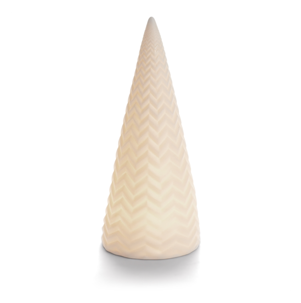 Lighted Chevron Trees