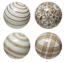 Load image into Gallery viewer, Hand-Painted Stoneware Orb
