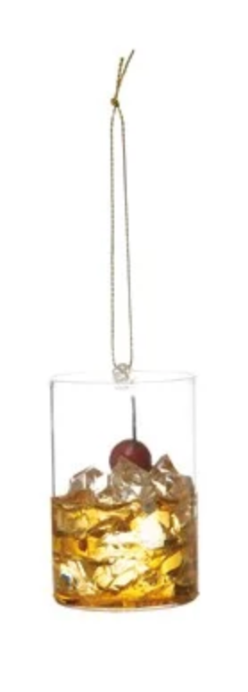 Glass Cocktail Ornament