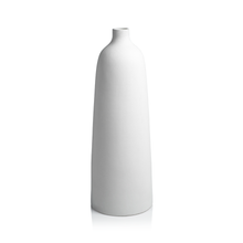 Load image into Gallery viewer, Bari All White Earthenware Vase
