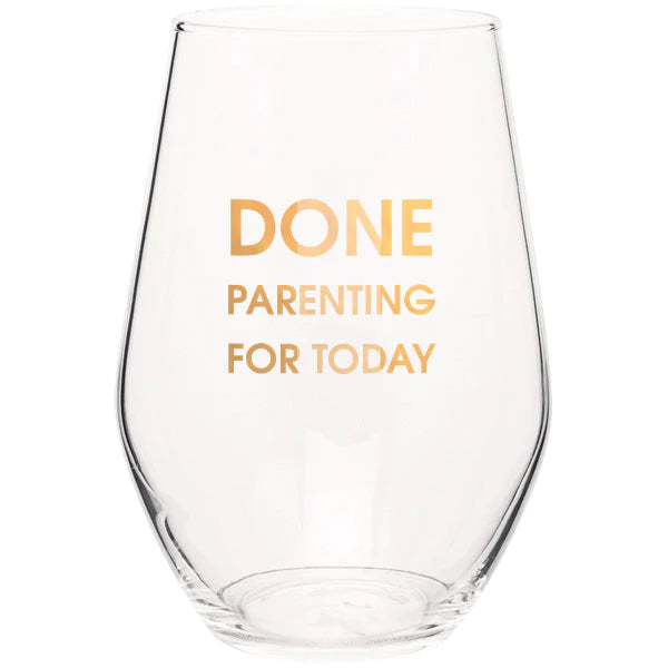 Gold Foil Wine Glasses