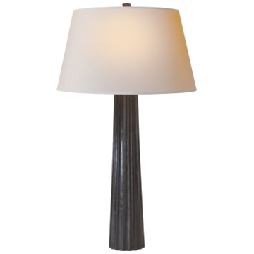 Fluted Large Table Lamp Cordless Options