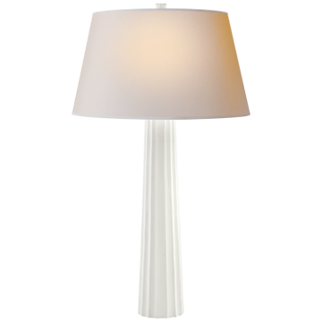 Fluted Large Table Lamp Cordless Options
