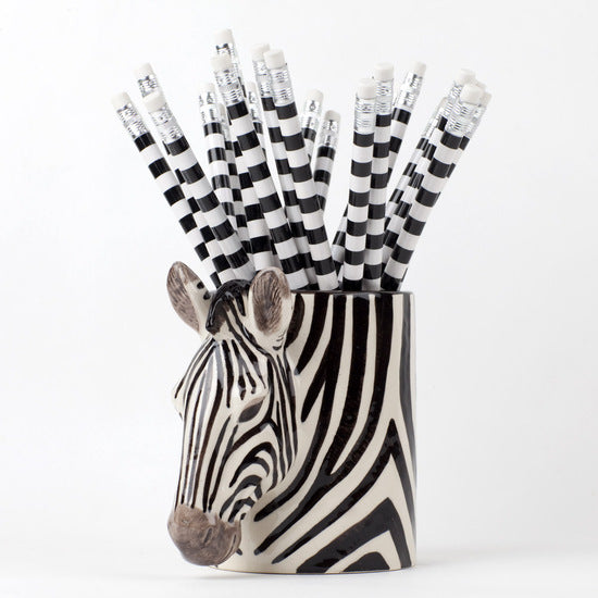 Zebra Pencil Pot