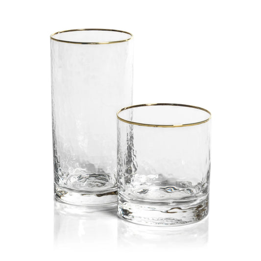 Negroni Hammered Glassware