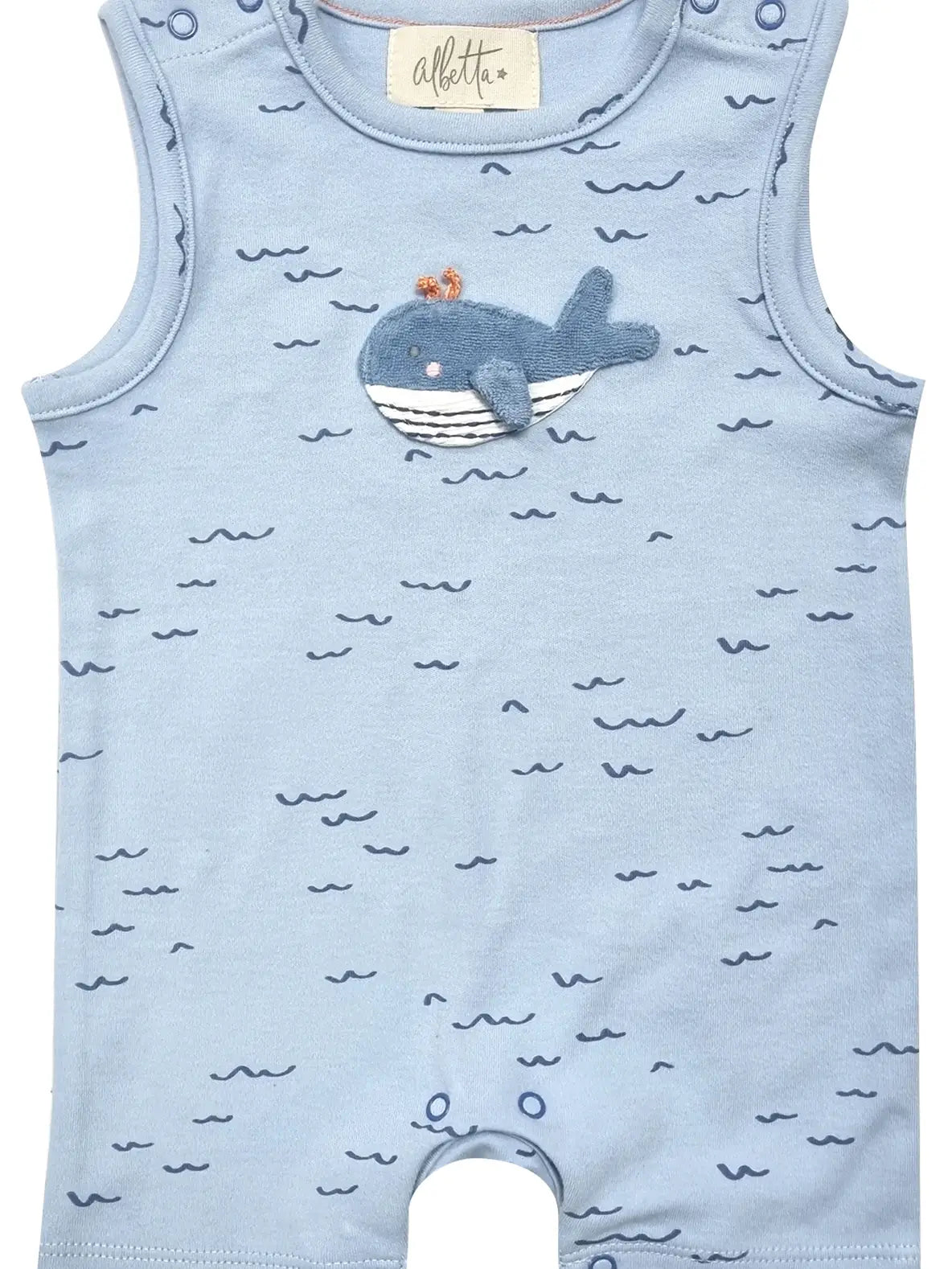 Applique Wilbert Whale Babyvest