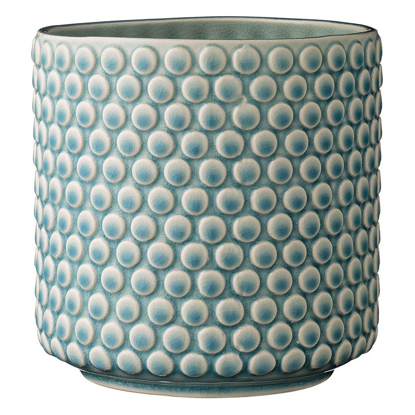 Dot Stoneware Flower Pot