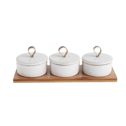 Stoneware Covered Pinch Pots