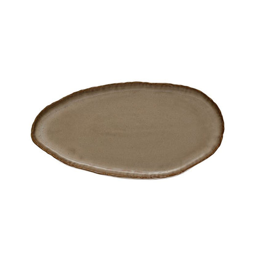 Stoneware Organic Shaped Plate