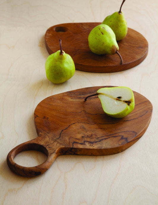 Teak Oval Board with Handle