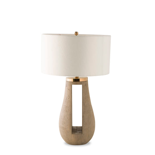 Gray Table Lamp