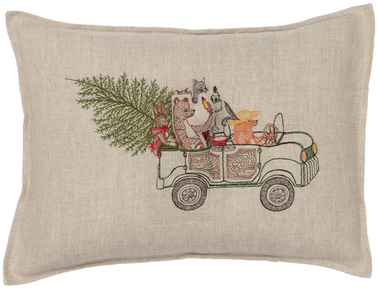 Christmas Tree Car Pocket Pillow