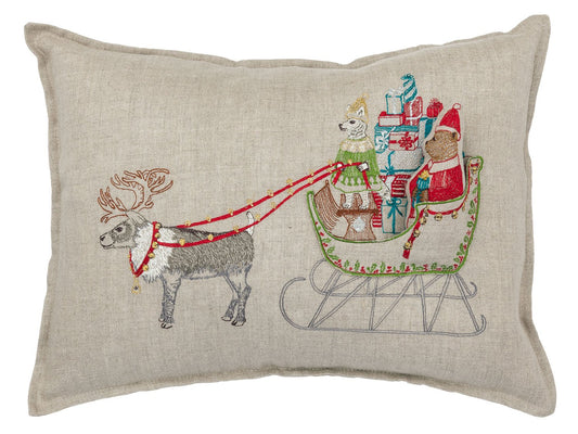 Santa's Sleigh Pocket Pillow