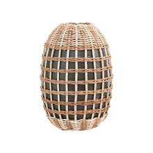 Load image into Gallery viewer, Decorative Hand-Woven Seagrass and Bamboo Wrapped Vase
