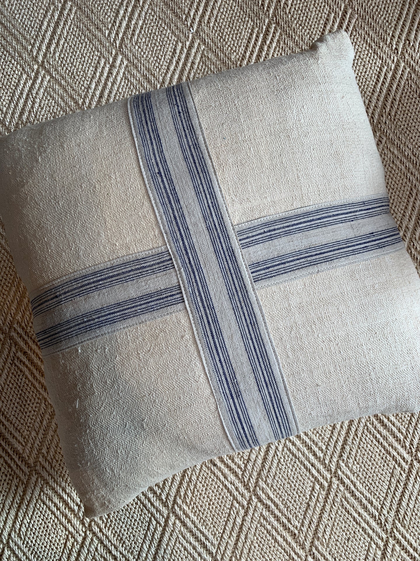 Large French Linen Pillow