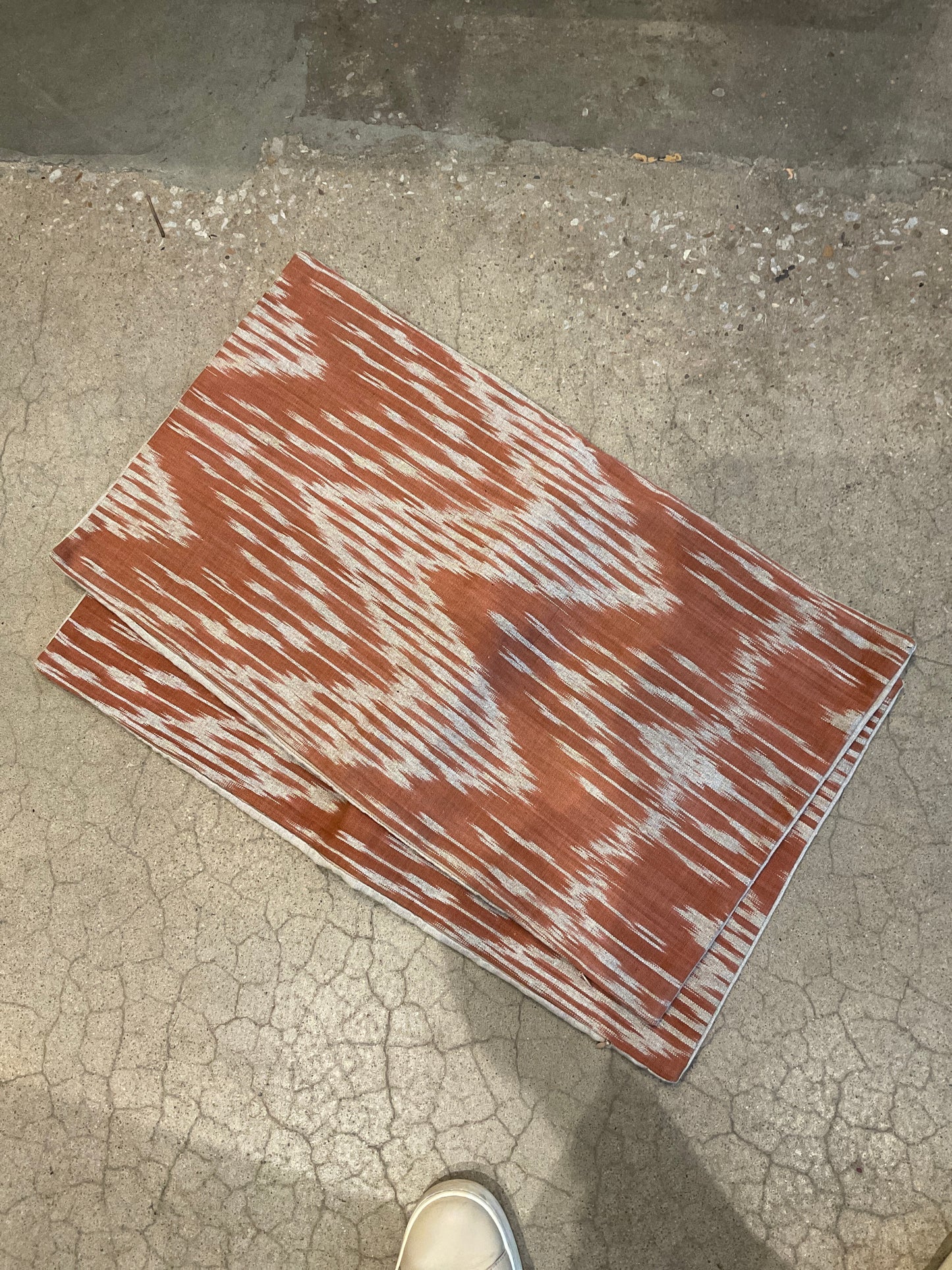 Vintage Ikat Fabric Pillow