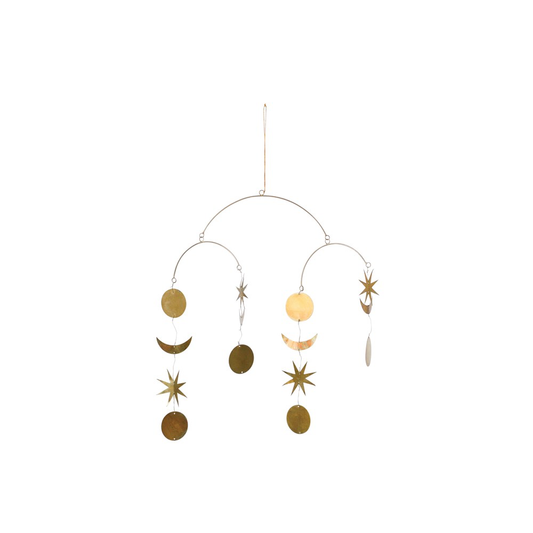 Brass Star and Moon Mobile