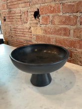 Load image into Gallery viewer, Black Small Footed Bowl
