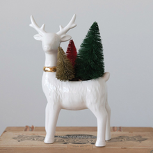 Load image into Gallery viewer, Stoneware Reindeer Planter
