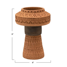 Load image into Gallery viewer, Handmade Debossed Terra-cotta Vase
