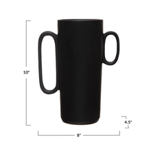 Load image into Gallery viewer, Stoneware Vase with Asymmetrical Handles
