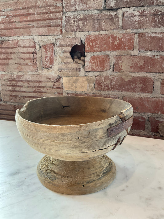 Rustic Footed Bowl