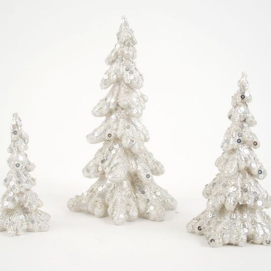 Silver Glittered Tree