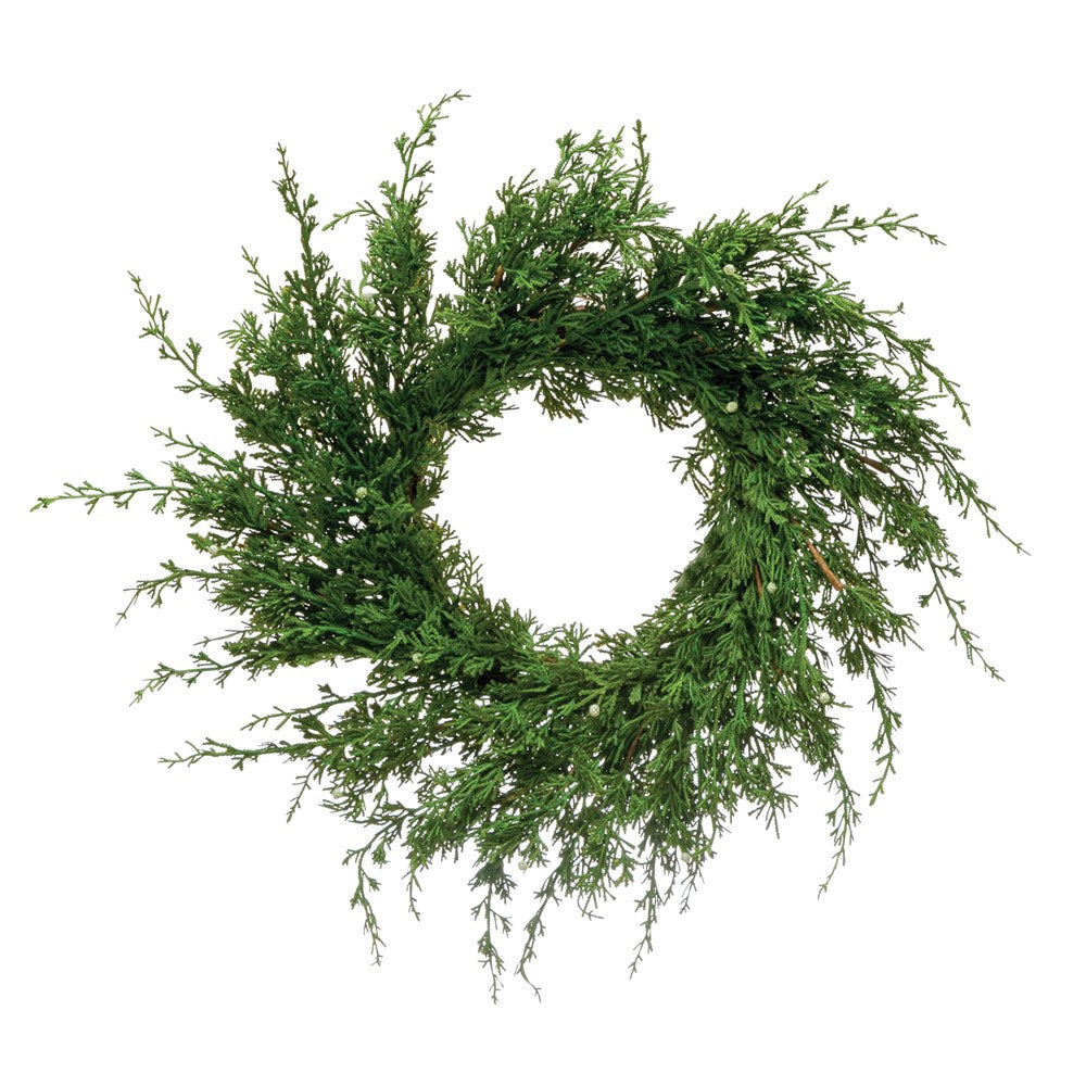 Faux Juniper Wreath